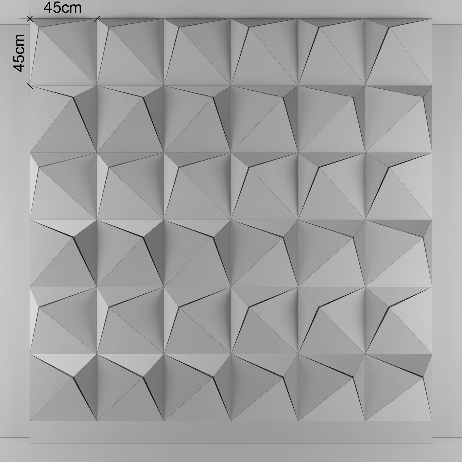 3d panel 15 Low-poly 3D model_4