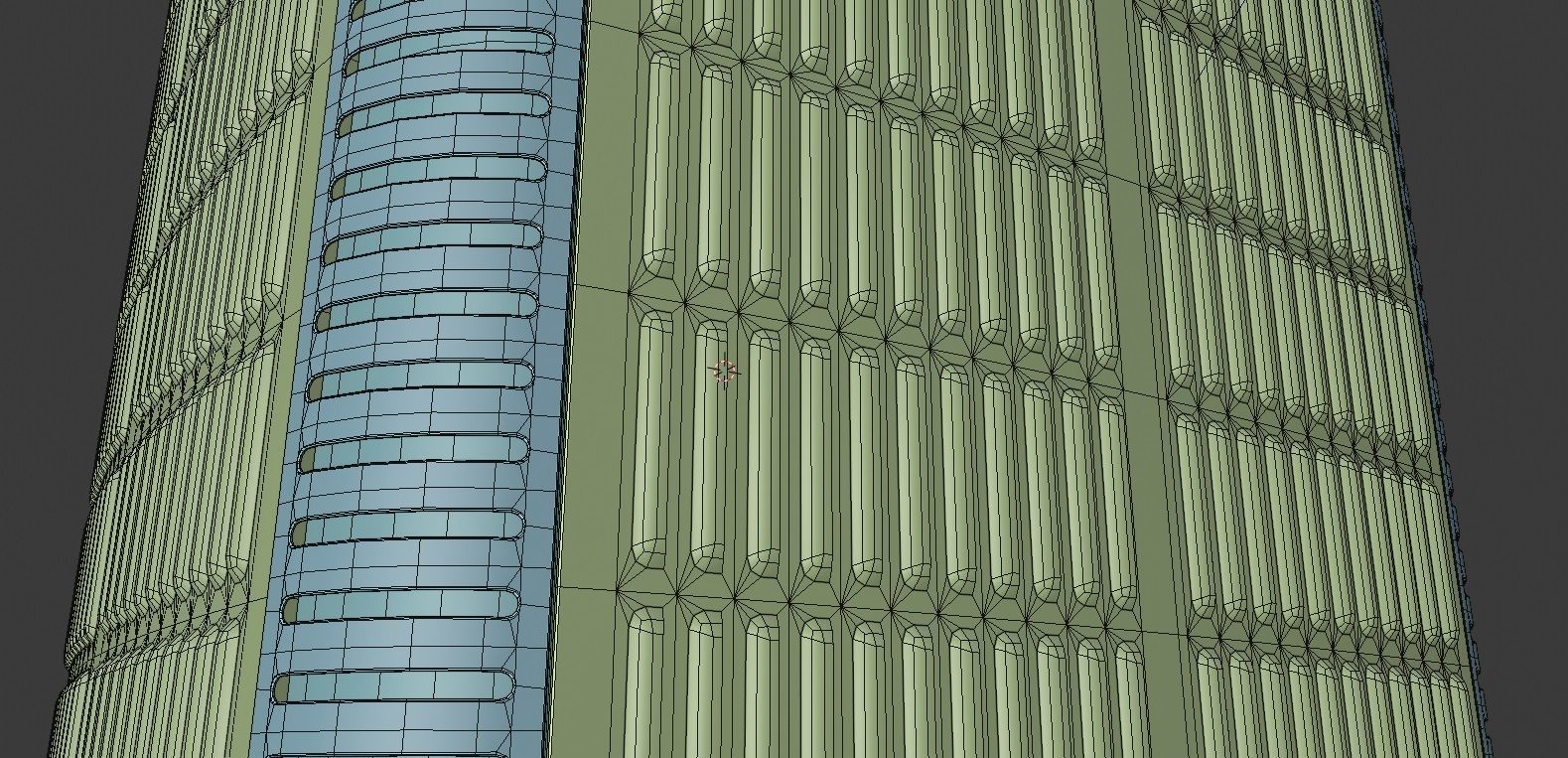 Heating and air conditioner unit on the stand 3D model_6