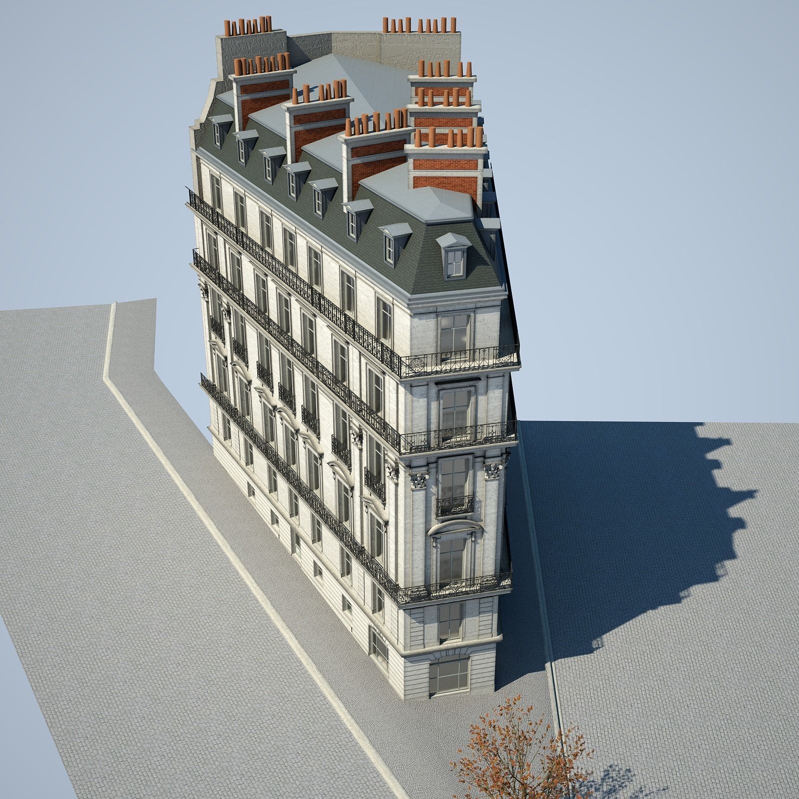 Old Building XV 3D model_8