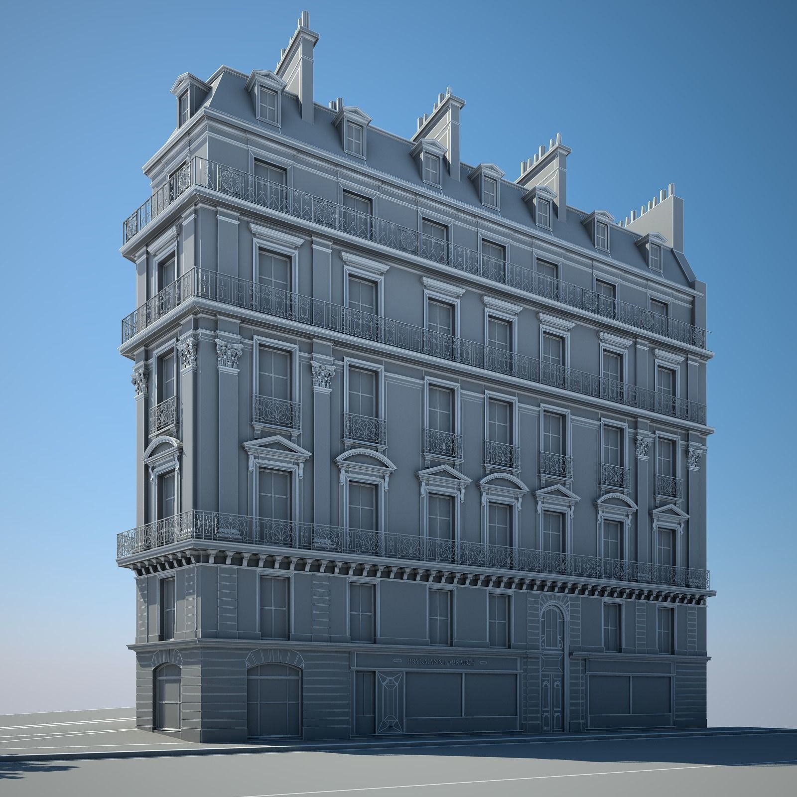 Old Building XV 3D model_12