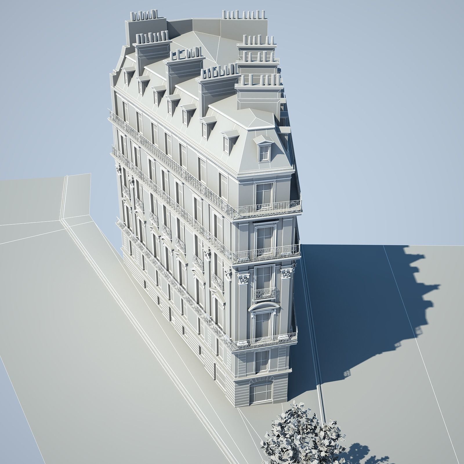 Old Building XV 3D model_17
