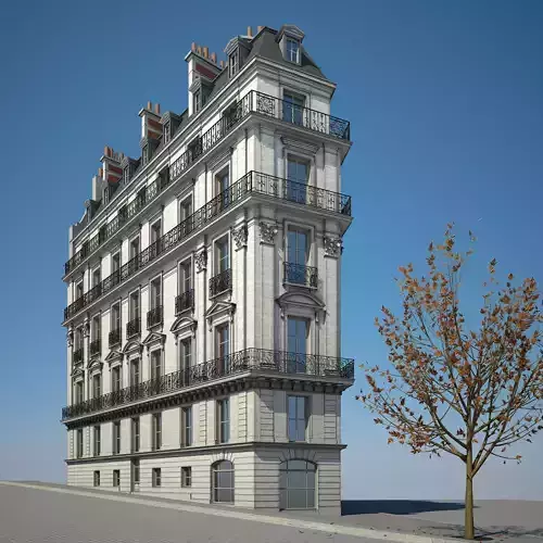 Old Building XV 3D model
