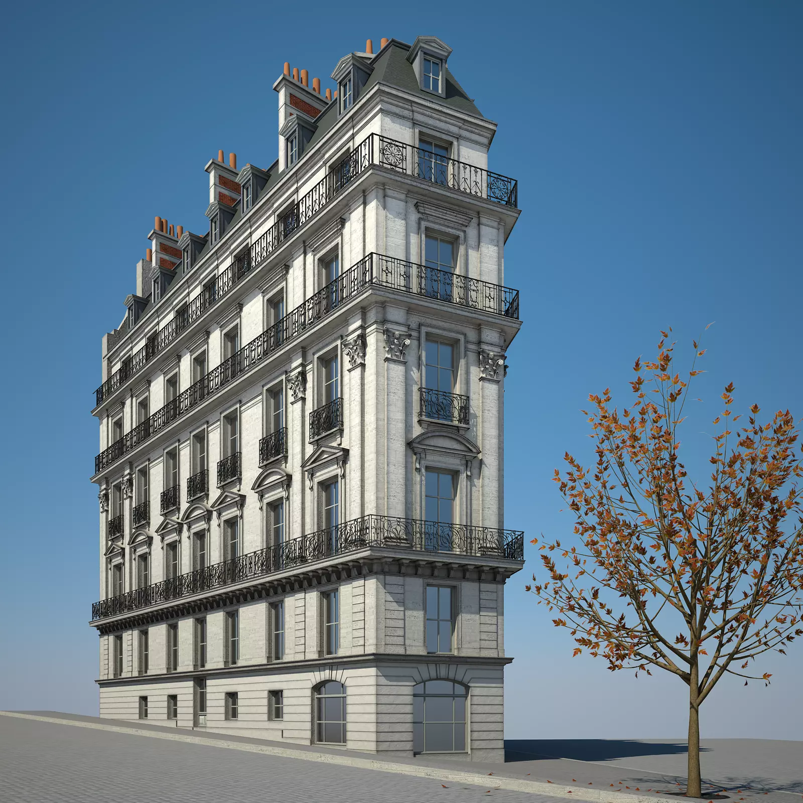 Old Building XV 3D model_0