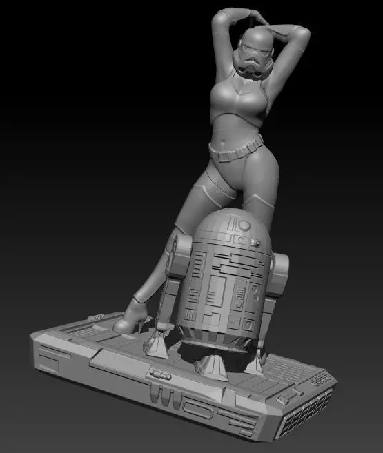 Sexy Stormtrooper 3D print model_0
