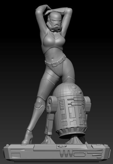 Sexy Stormtrooper 3D print model_1