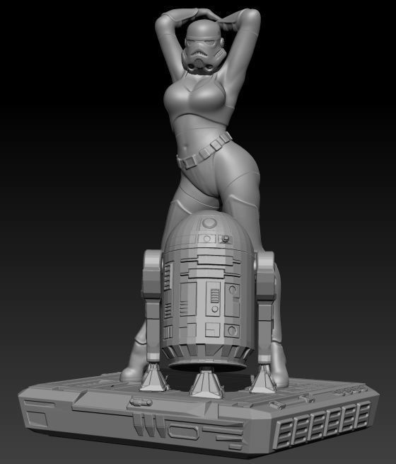 Sexy Stormtrooper 3D print model_14