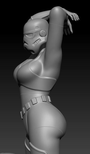 Sexy Stormtrooper 3D print model_13