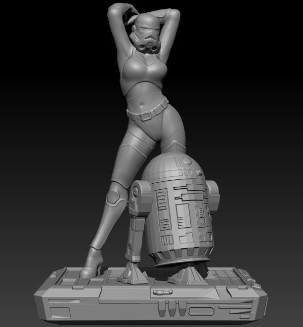 Sexy Stormtrooper 3D print model_7