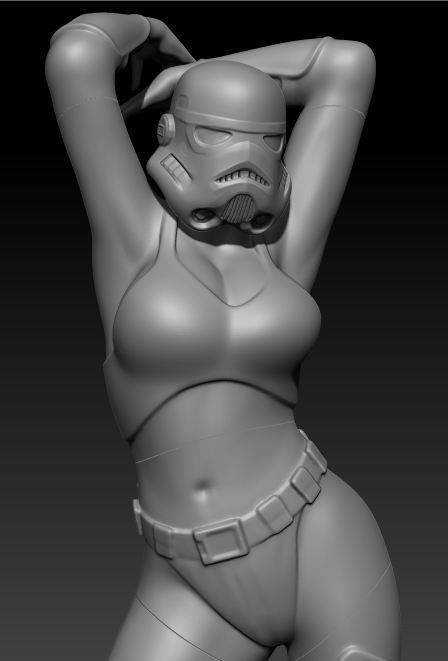 Sexy Stormtrooper 3D print model_11
