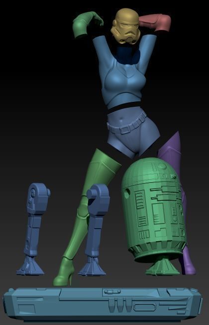 Sexy Stormtrooper 3D print model_18