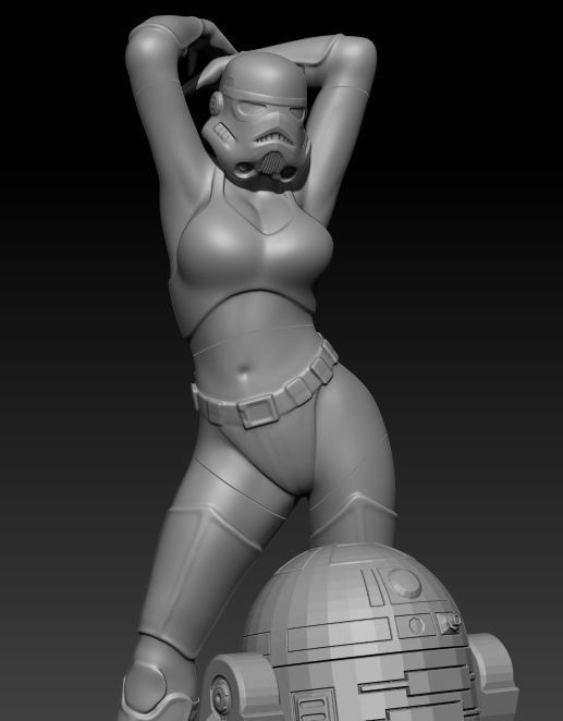 Sexy Stormtrooper 3D print model_9