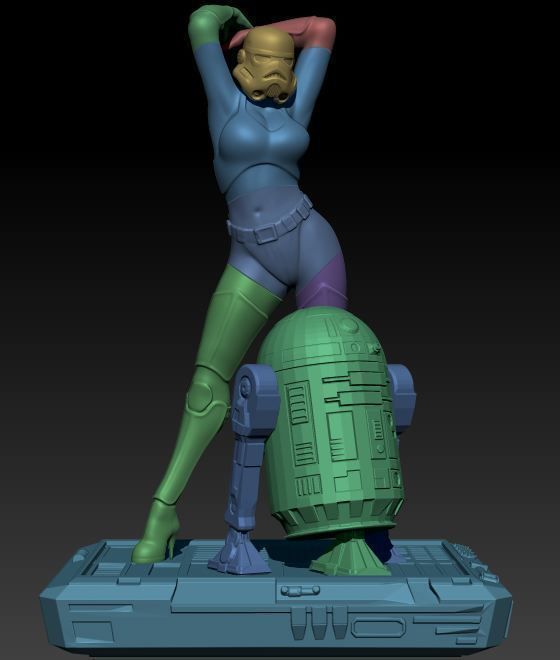 Sexy Stormtrooper 3D print model_5