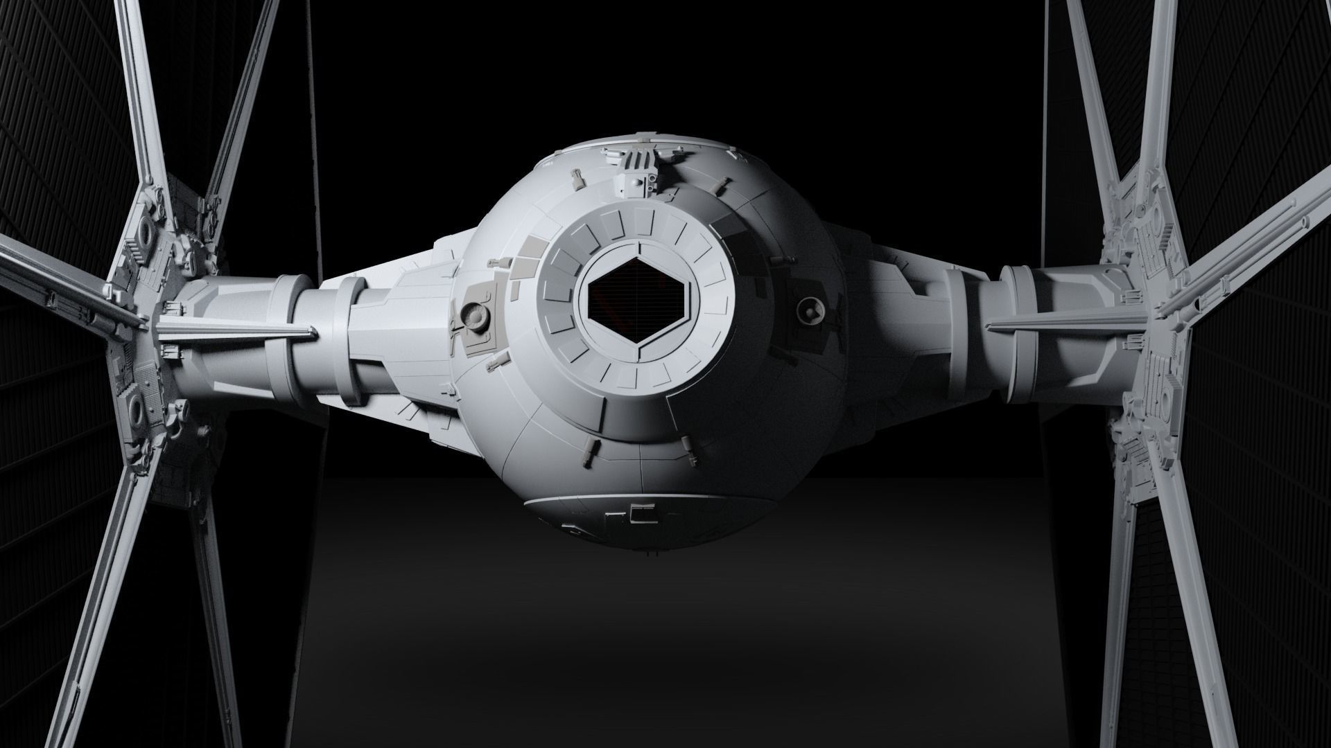 Star Wars Imperial Tie Fighter Free 3D model_3