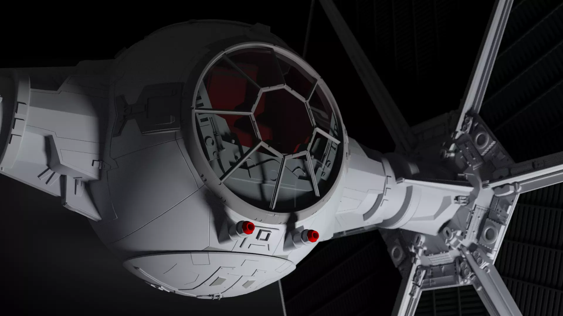 Star Wars Imperial Tie Fighter Free 3D model_0