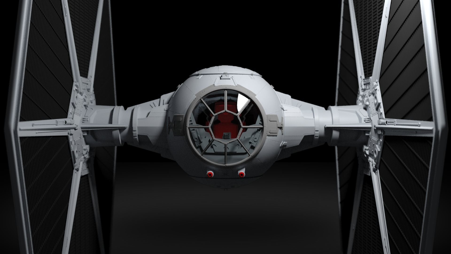 Star Wars Imperial Tie Fighter Free 3D model_1