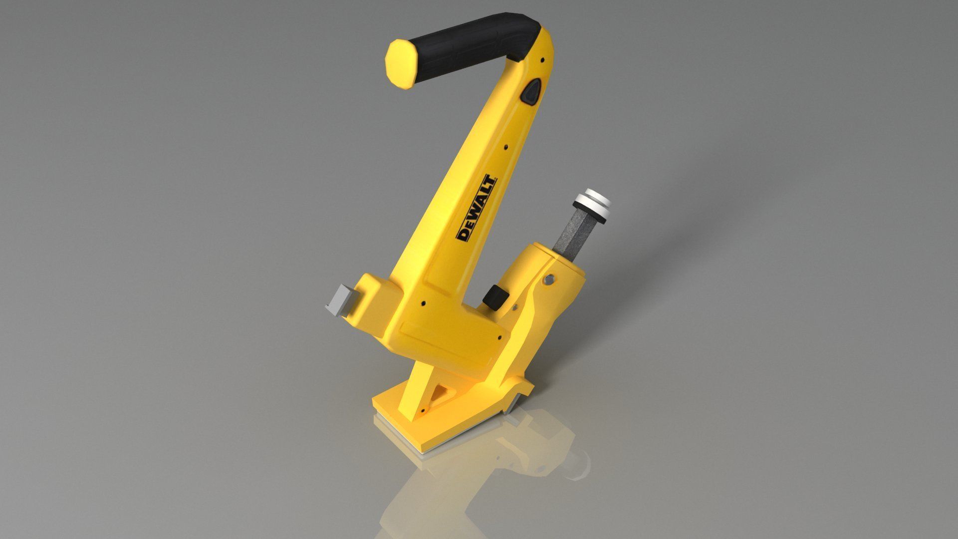 DEWALT Manual Flooring Cleat Nailer DWMFN-201 Low-poly 3D model_6
