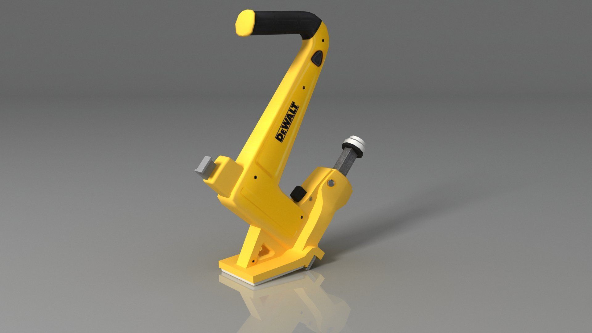 DEWALT Manual Flooring Cleat Nailer DWMFN-201 Low-poly 3D model_2