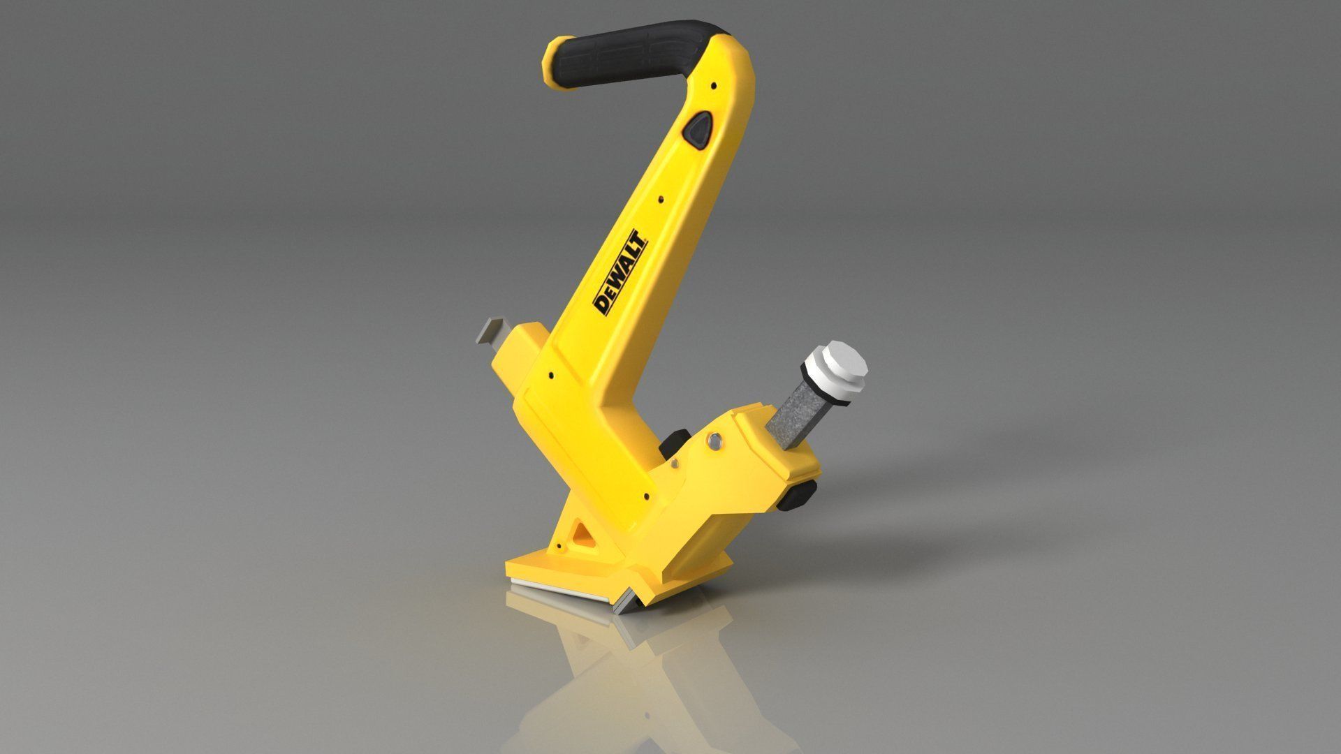 DEWALT Manual Flooring Cleat Nailer DWMFN-201 Low-poly 3D model_3
