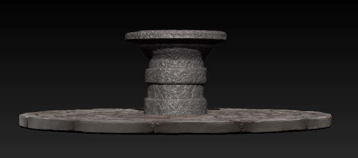 Alter Sacrificial platform 3D model_1