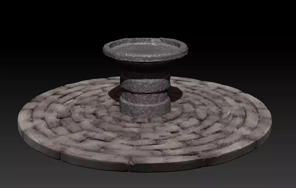 Alter Sacrificial platform 3D model_0