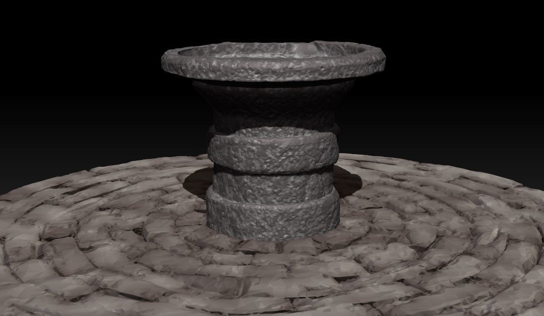 Alter Sacrificial platform 3D model_2