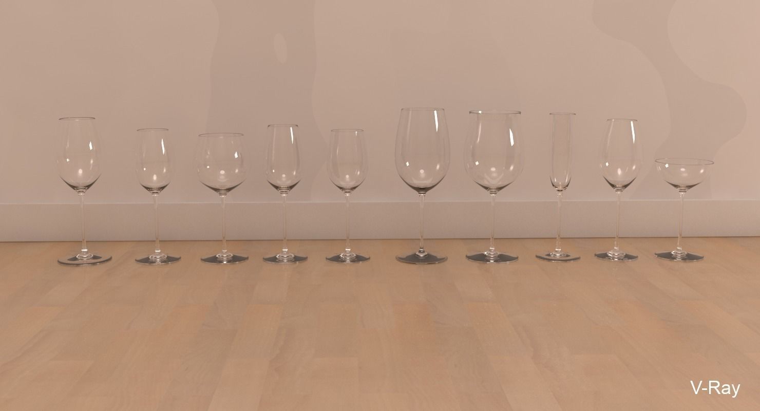 Riedel Superleggero Glasses Collection 3D model_11