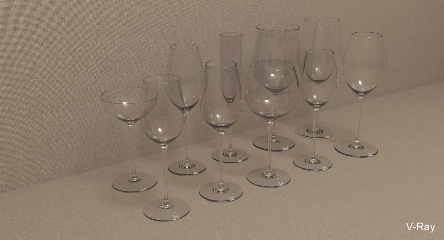 Riedel Superleggero Glasses Collection 3D model_12