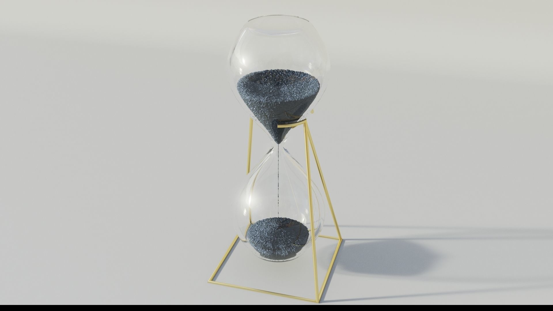 Hourglass Lowpoly sand Low-poly 3D model_2