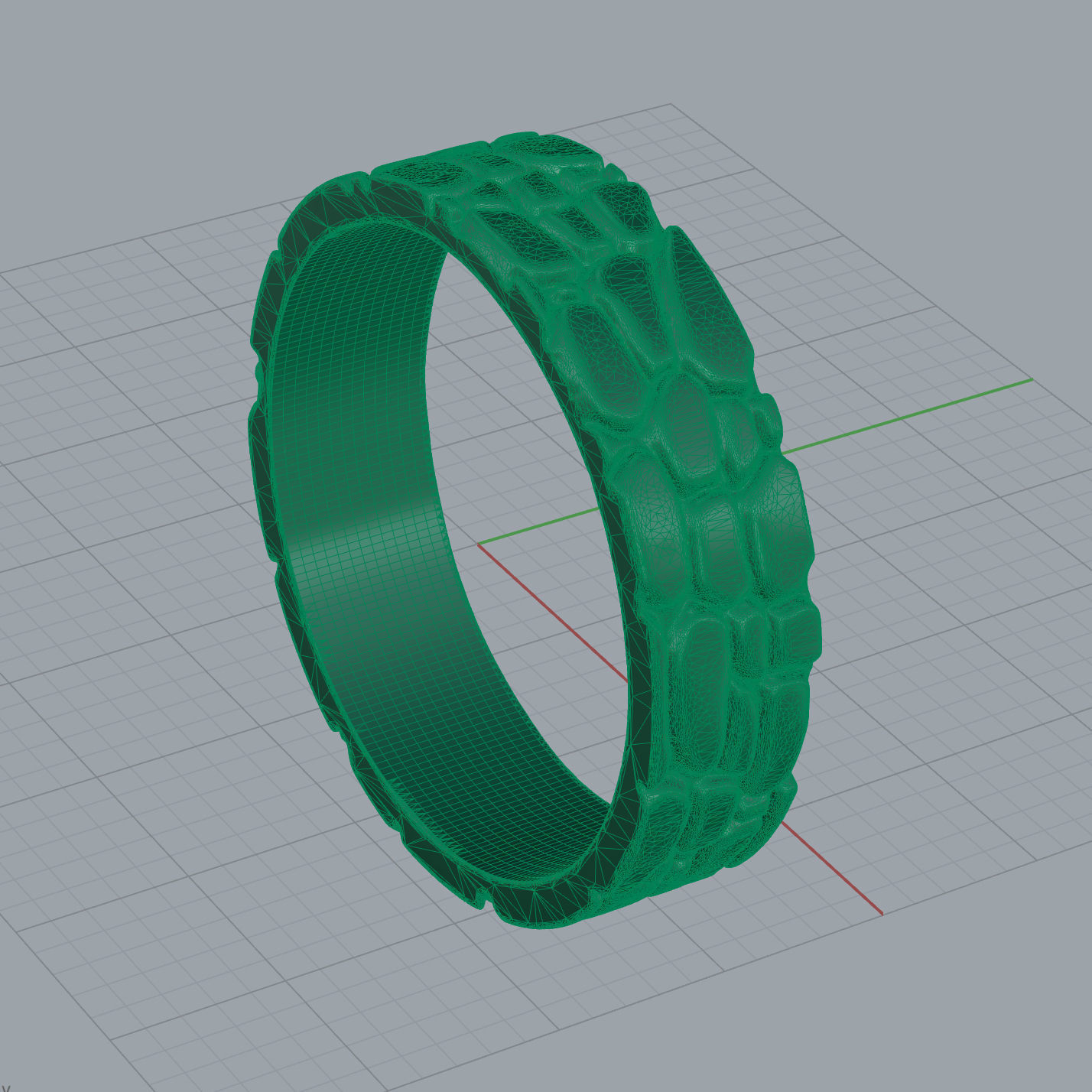 Hammer textured wedding bands sizes 7-12 3D print model_15