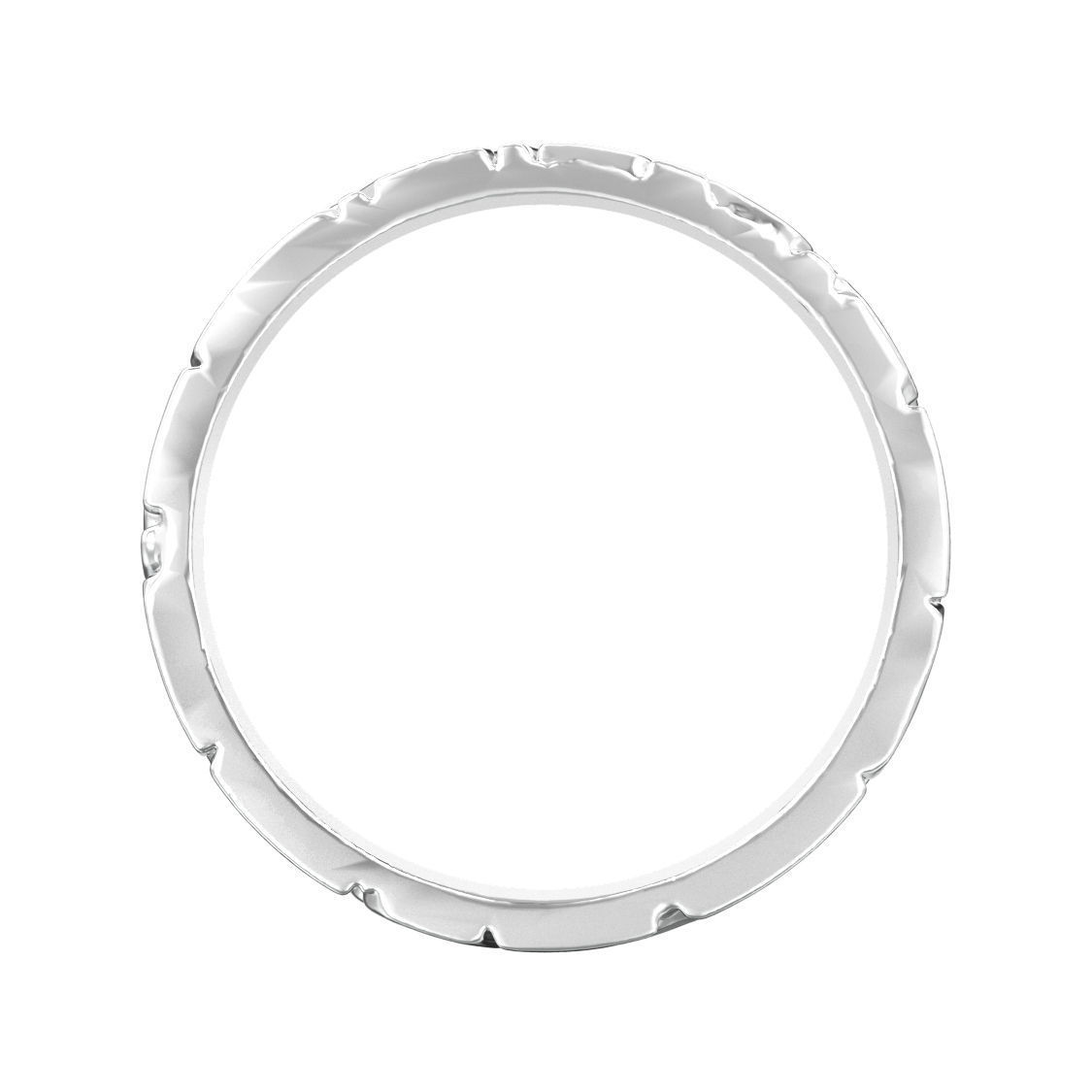 Hammer textured wedding bands sizes 7-12 3D print model_14