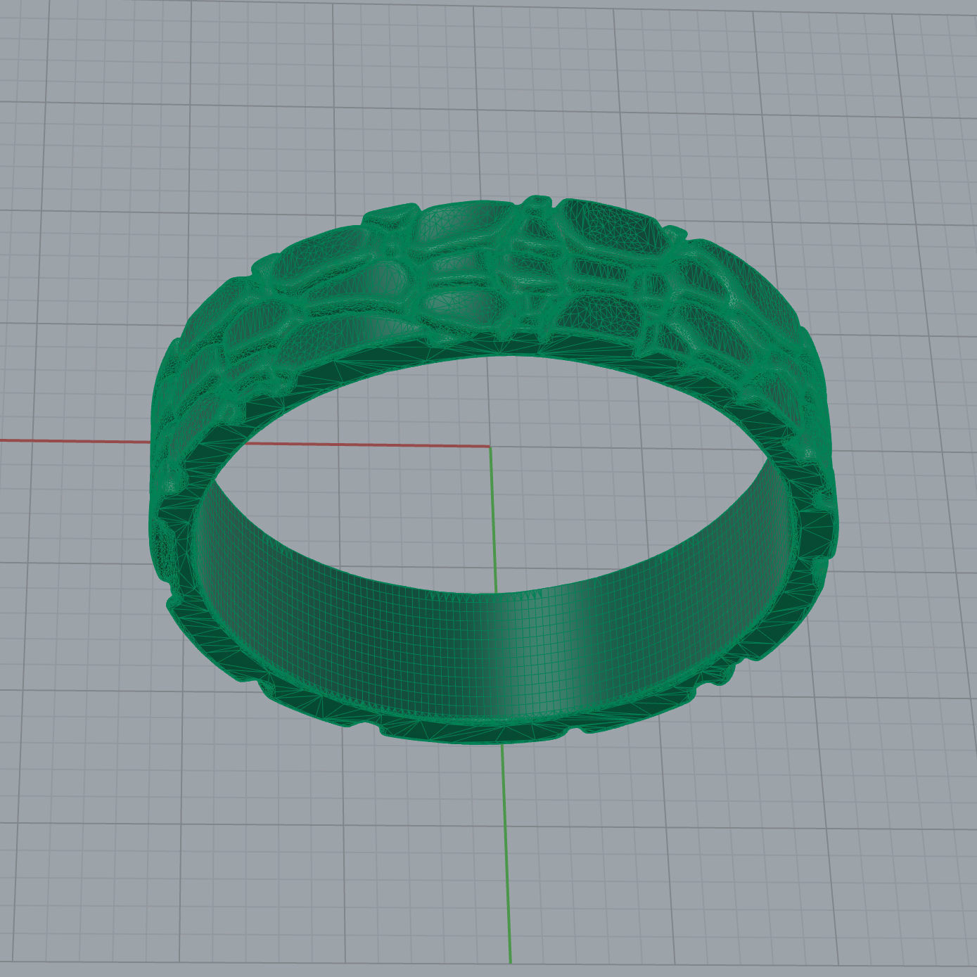 Hammer textured wedding bands sizes 7-12 3D print model_19