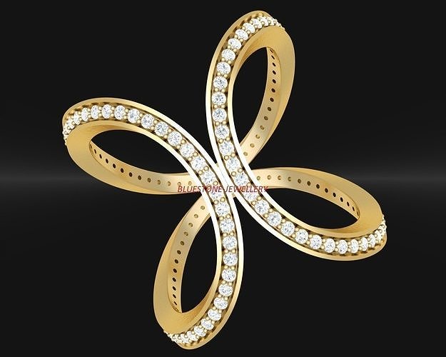 BJ-LADIES RING  1 3D print model