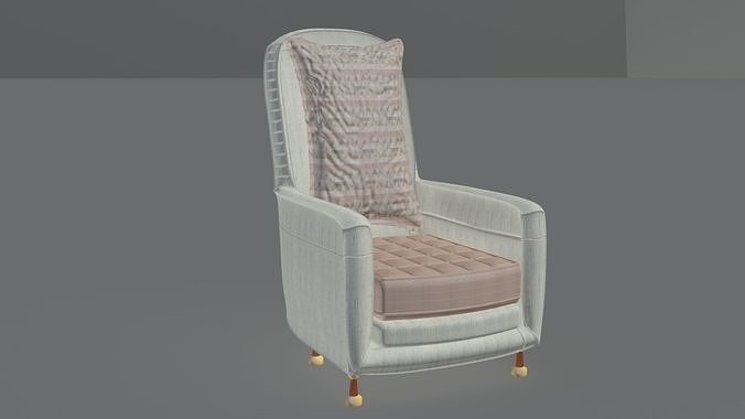 Lounge Act Chair Luxurious 3D model