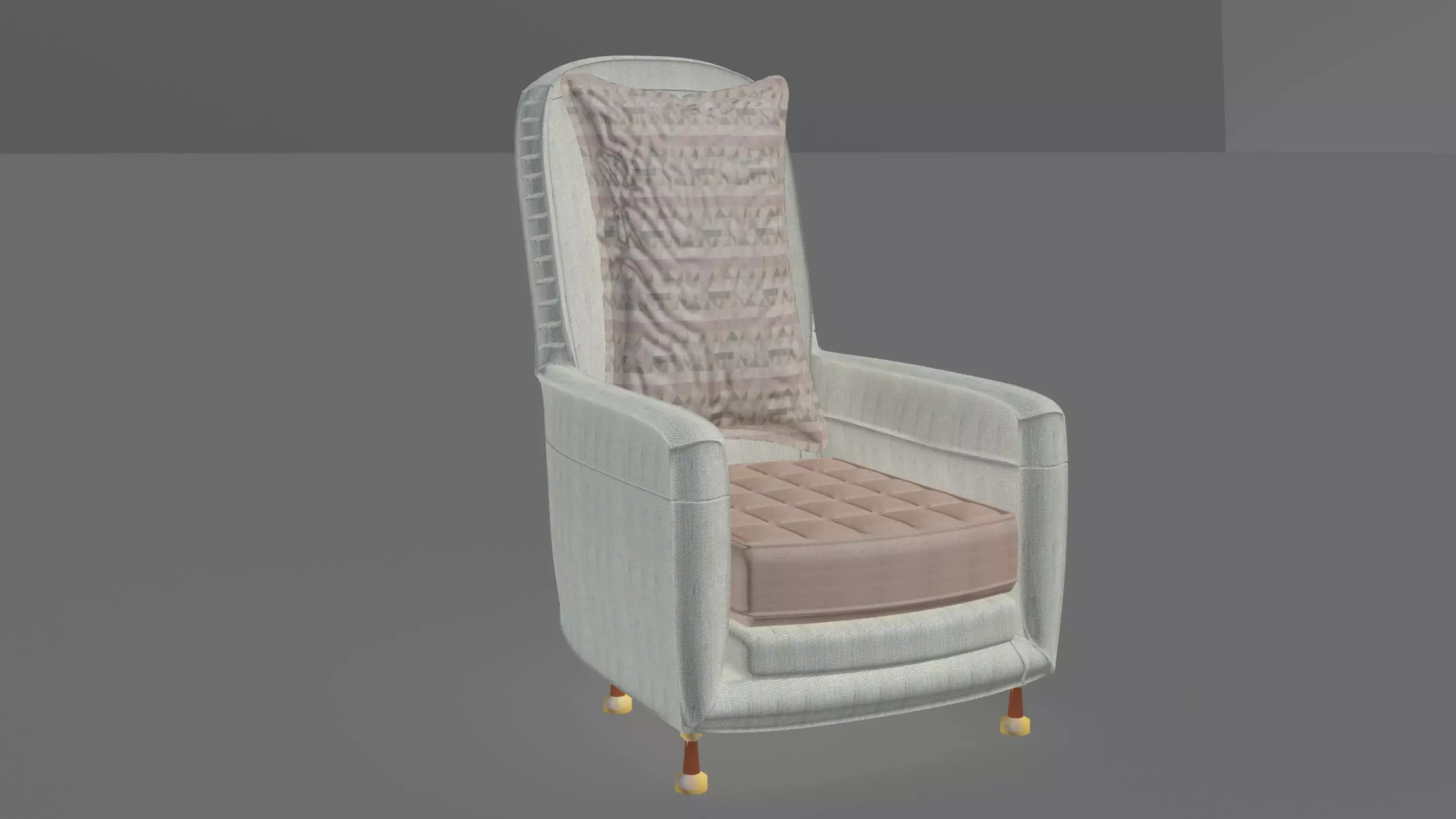 Lounge Act Chair Luxurious 3D model_0