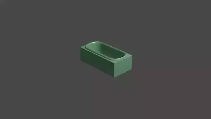 Bathtub 3D model box
