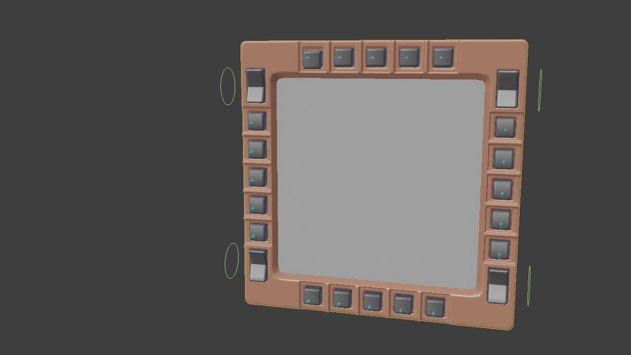 F16 Multi Function Display - MFD 3D model_7