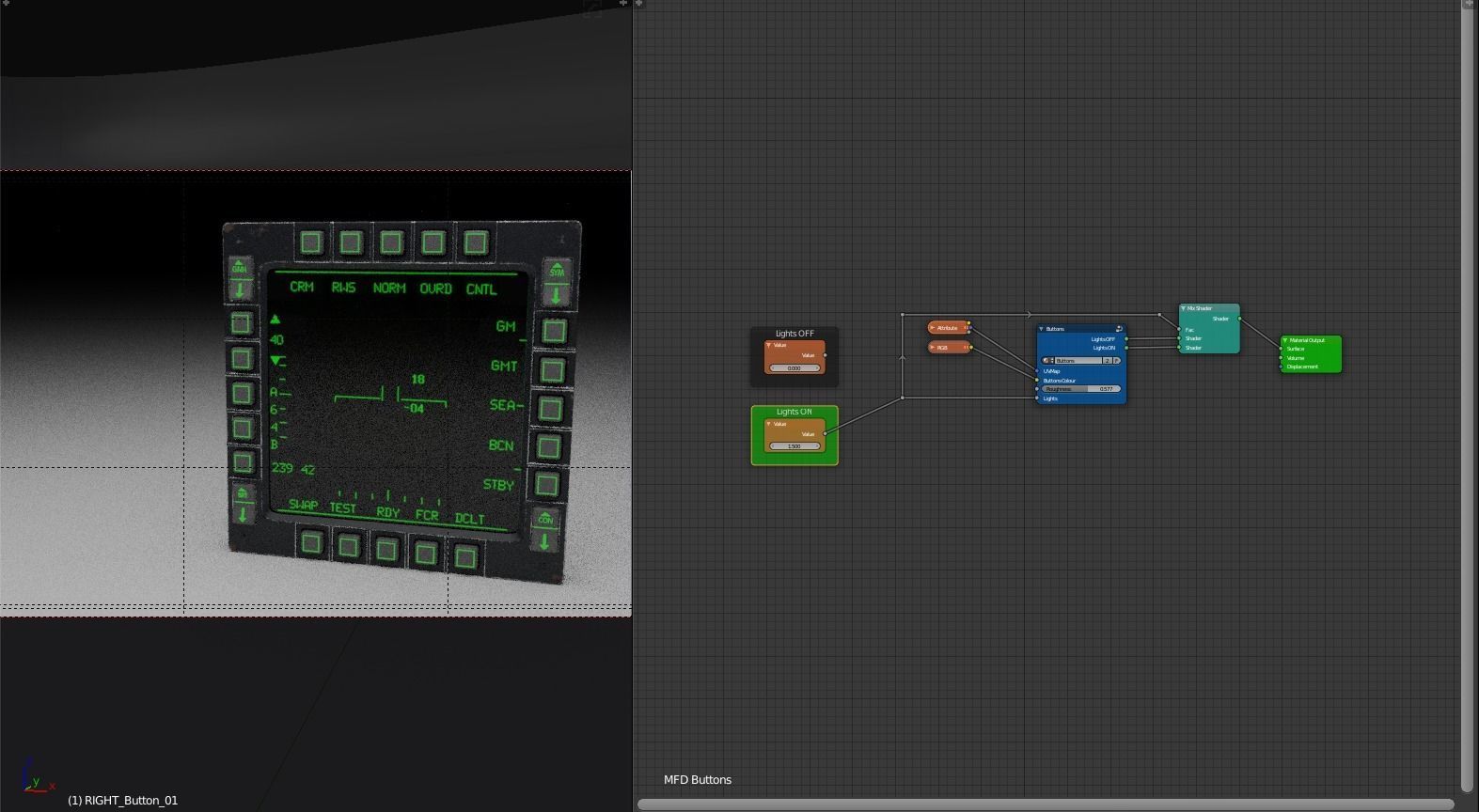 F16 Multi Function Display - MFD 3D model_9