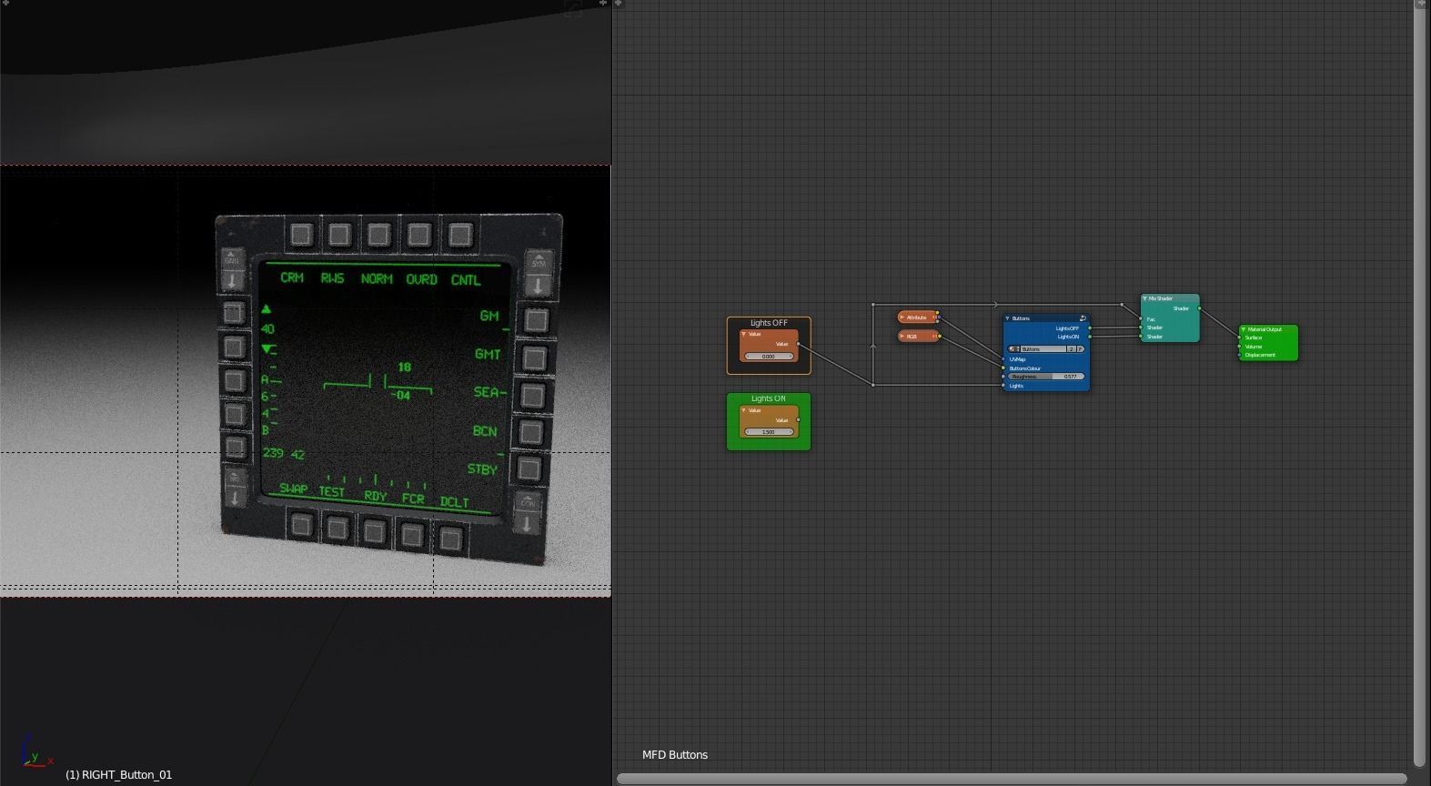 F16 Multi Function Display - MFD 3D model_8