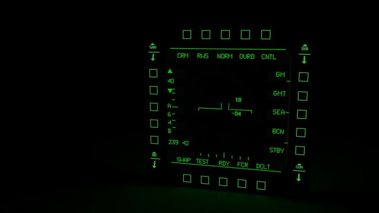 F16 Multi Function Display - MFD 3D model_5