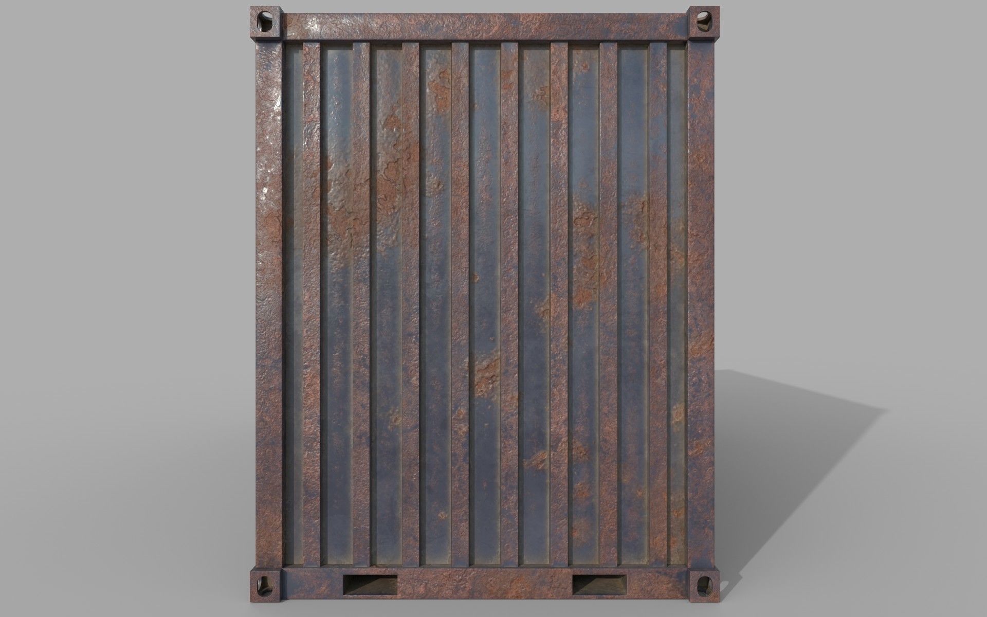 Rusty Shipping Container PBR Low-Poly Game Ready 3D Model Low-poly 3D model_4