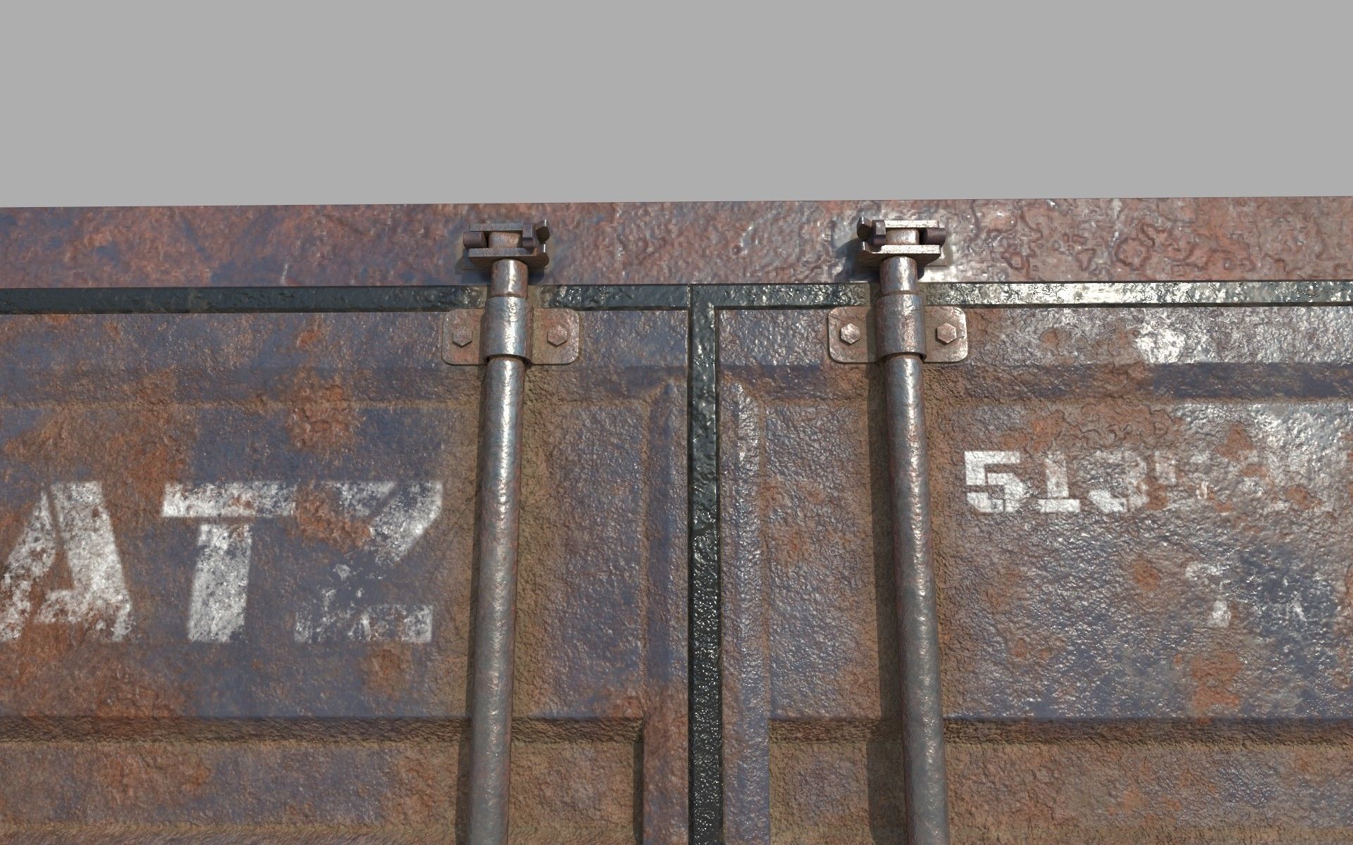 Rusty Shipping Container PBR Low-Poly Game Ready 3D Model Low-poly 3D model_14