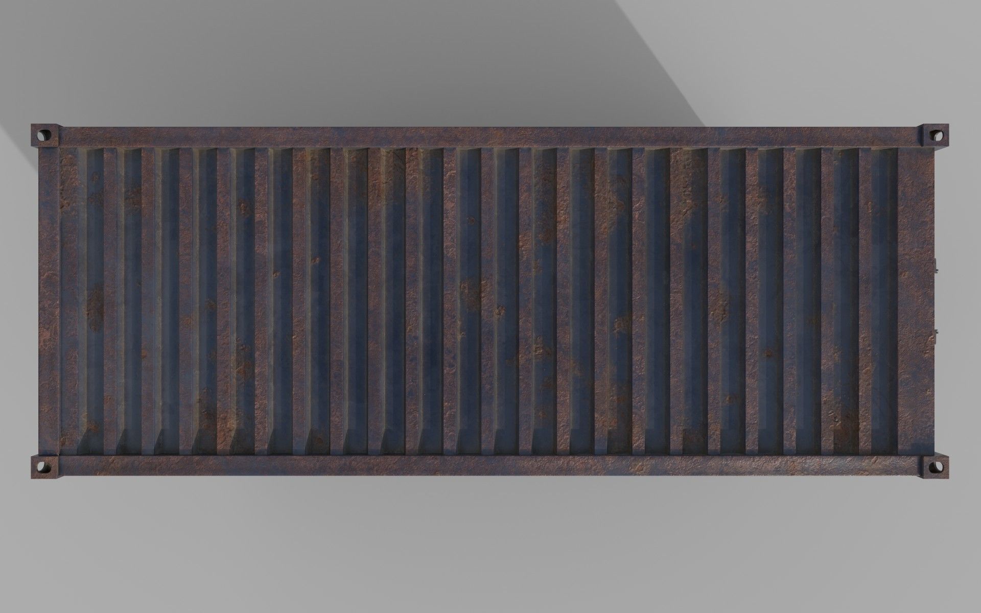 Rusty Shipping Container PBR Low-Poly Game Ready 3D Model Low-poly 3D model_6