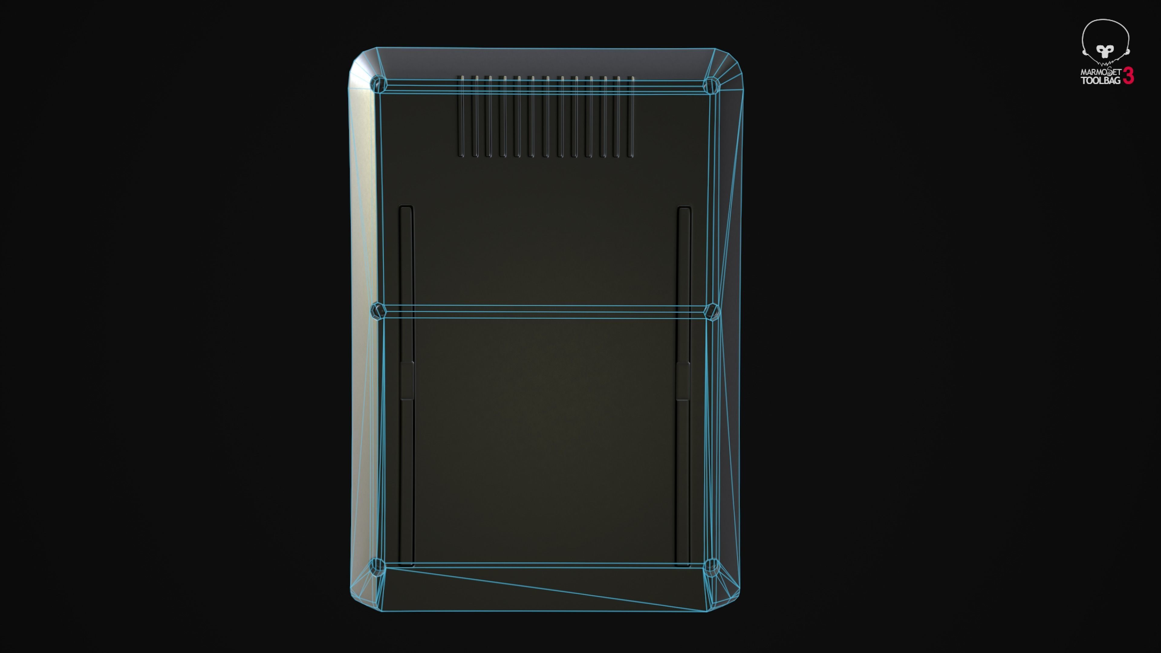 Dendy Junior II with gamepads Low-poly 3D model_14