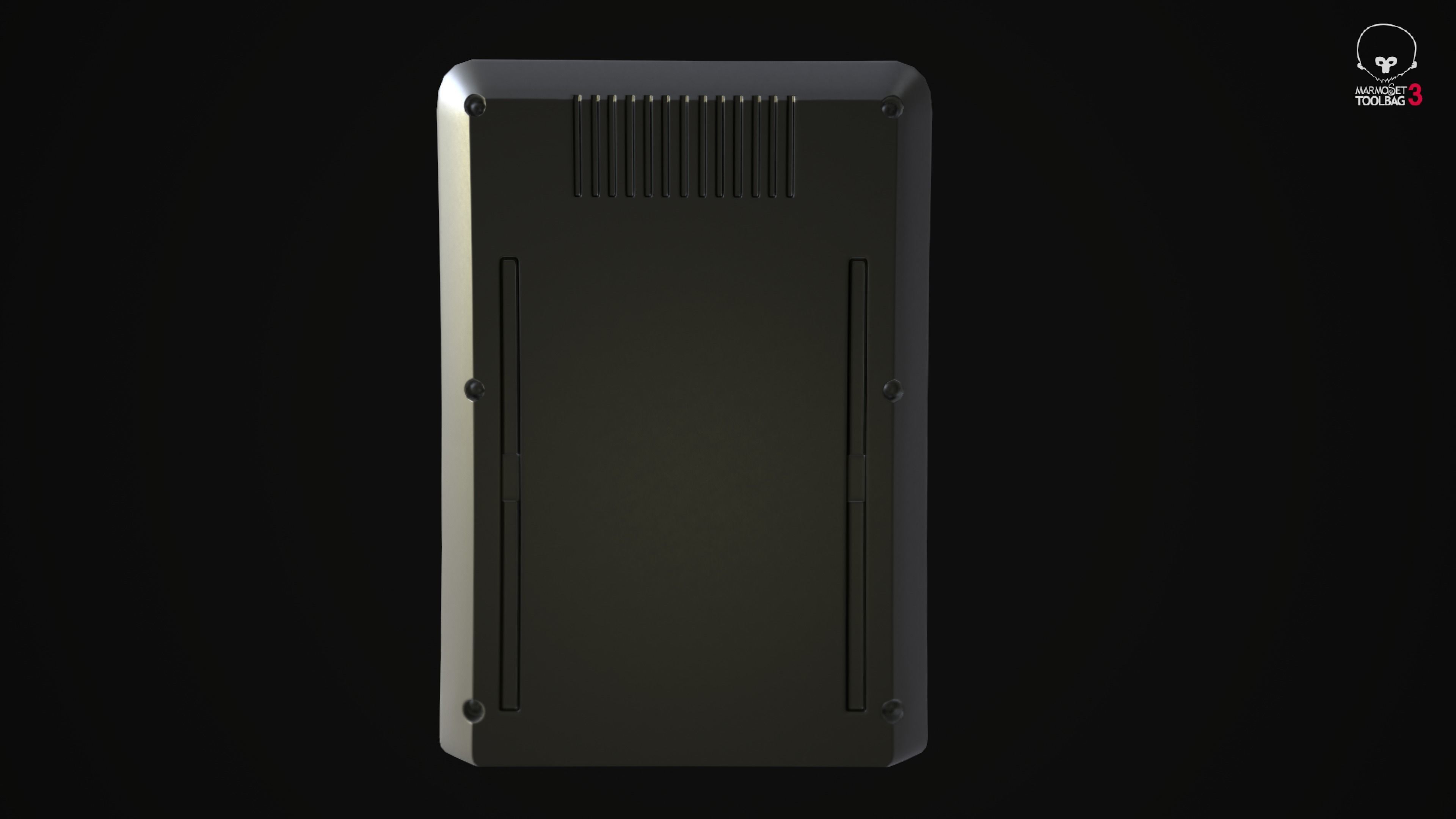 Dendy Junior II with gamepads Low-poly 3D model_13