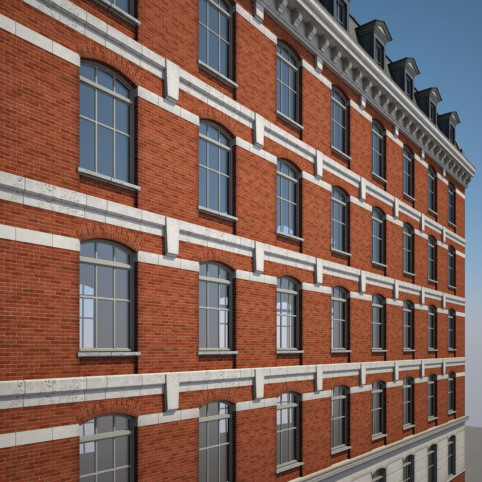 Old Building XVII 3D model_4
