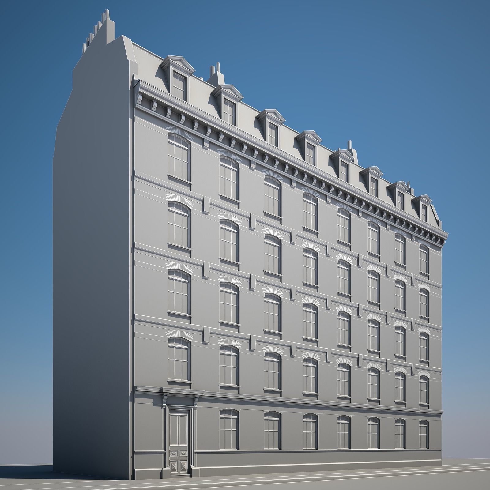 Old Building XVII 3D model_7
