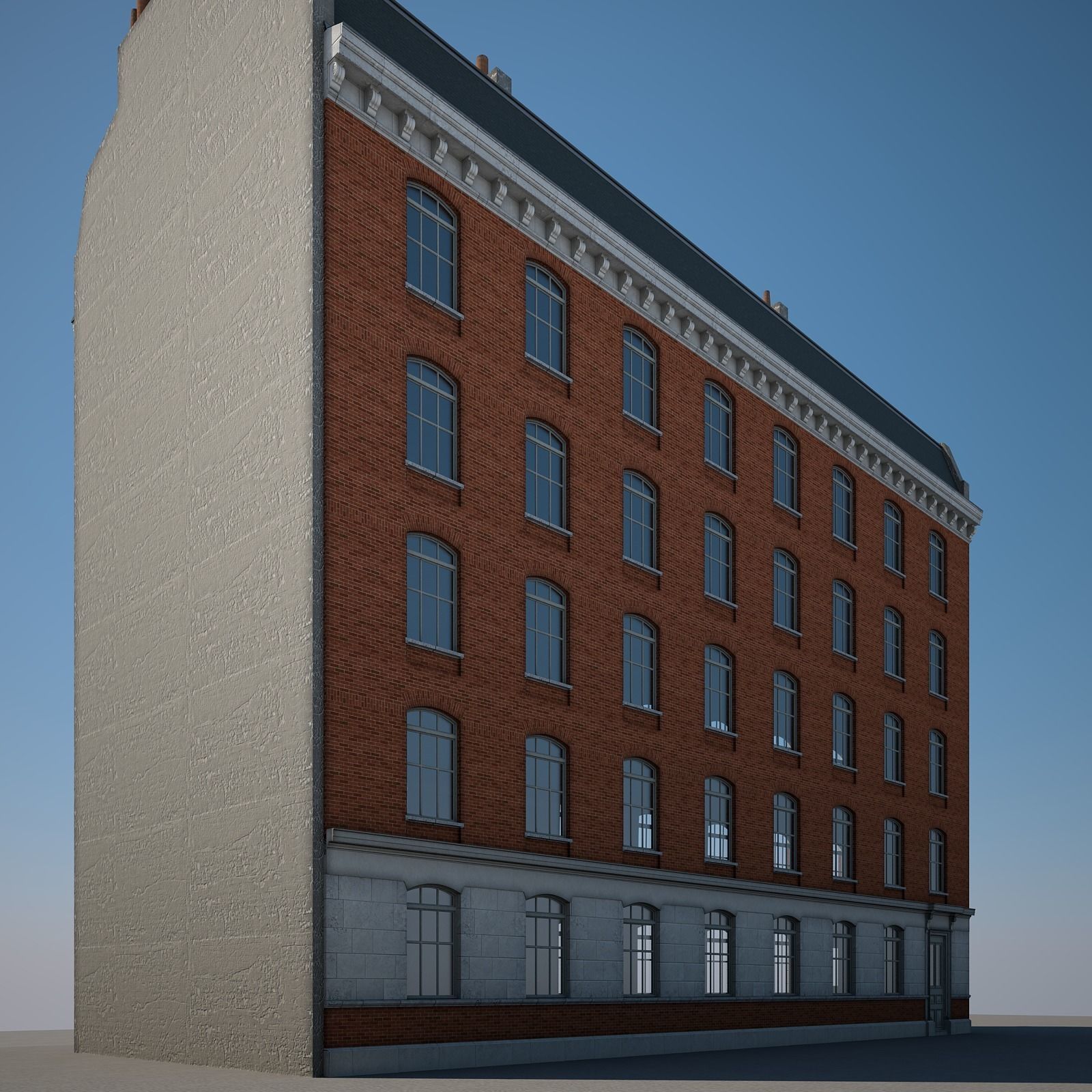 Old Building XVII 3D model_2
