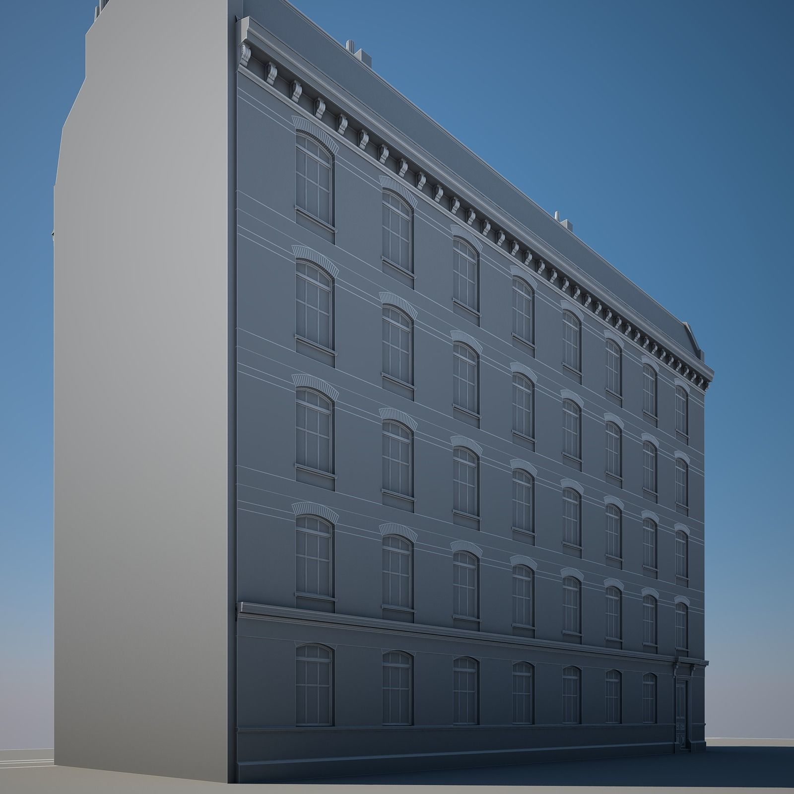 Old Building XVII 3D model_8
