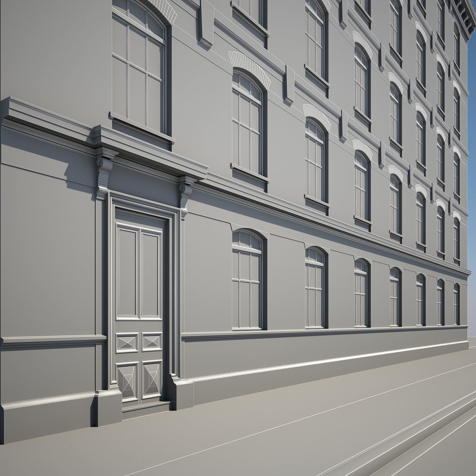 Old Building XVII 3D model_9