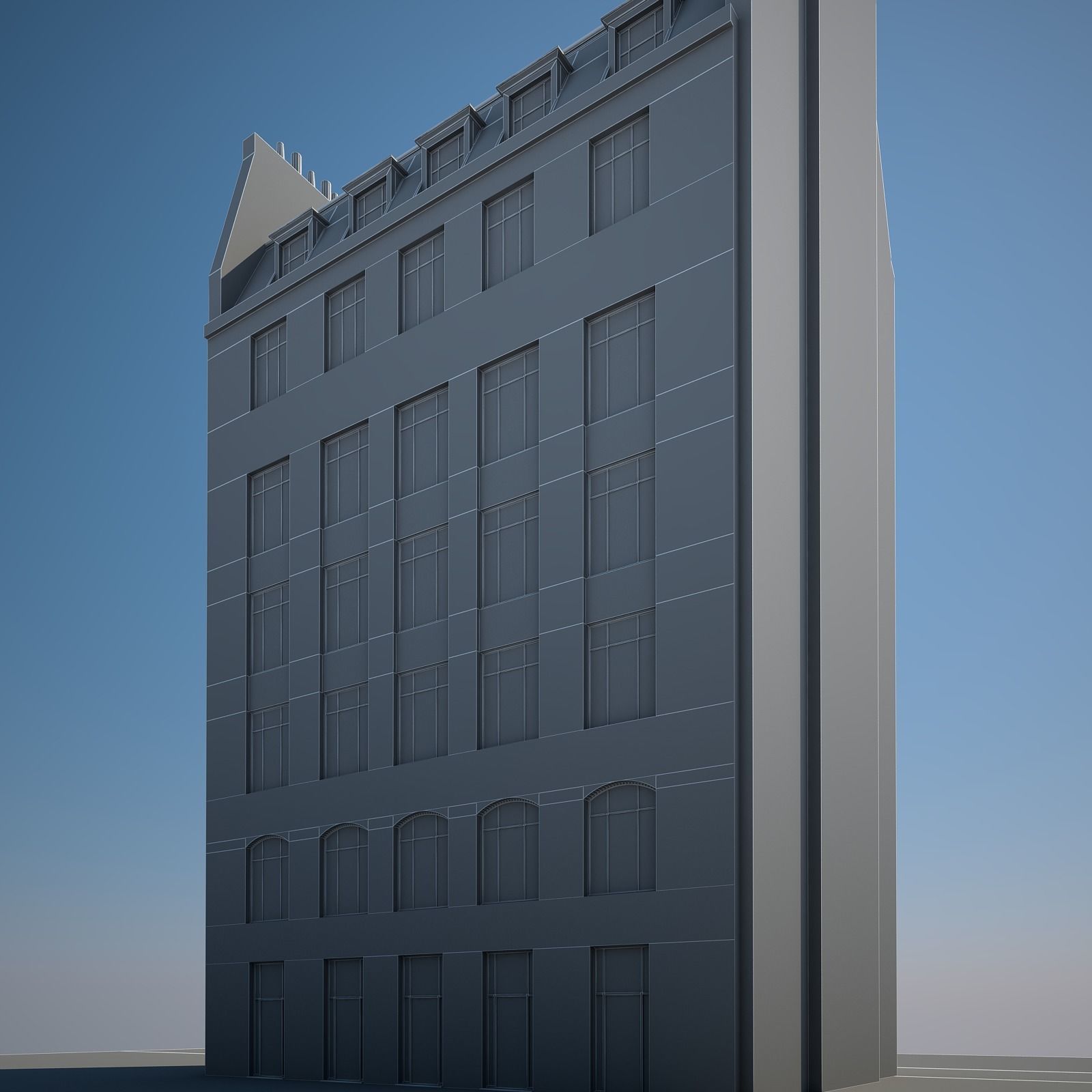  Old Building XVIII 3D model_11